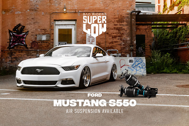 Ford Mustang S550 Super Low Air Ride Kit Available Now!