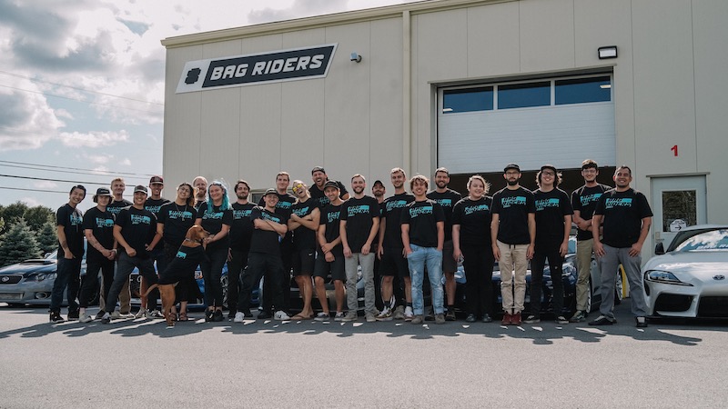 Bag Riders team photo at Vermont HQ