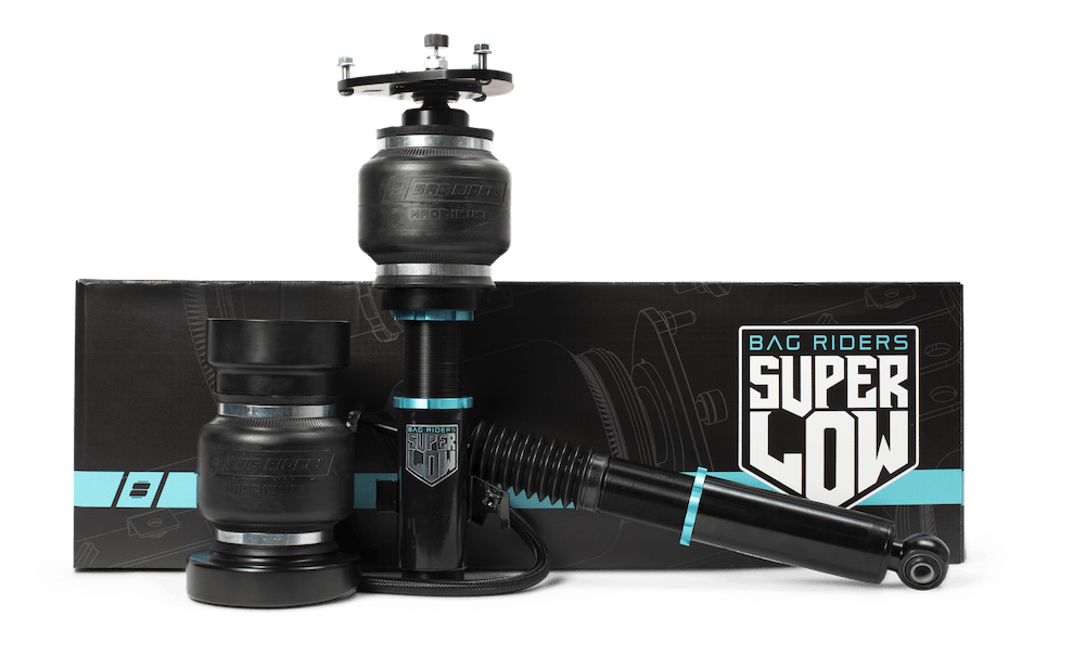 Super Low Air Suspension by Bag Riders with box
